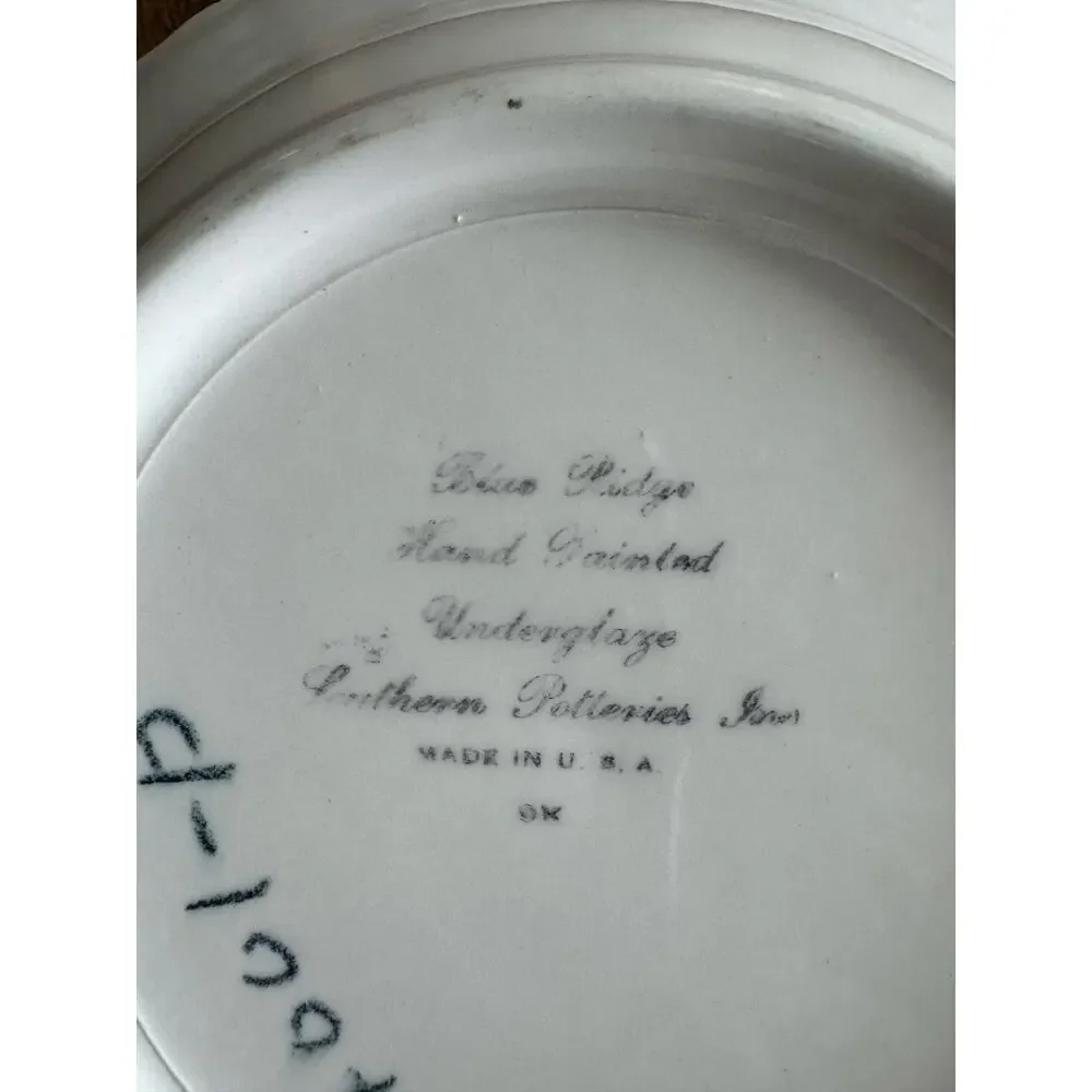 Blue Ridge Southern Potteries vintage blue